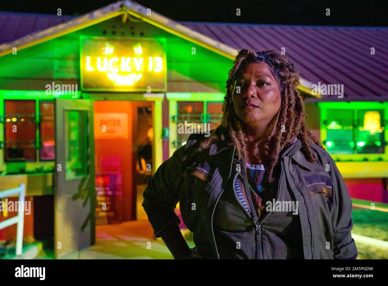 Fine della strada Regina Latifah Foto Stock