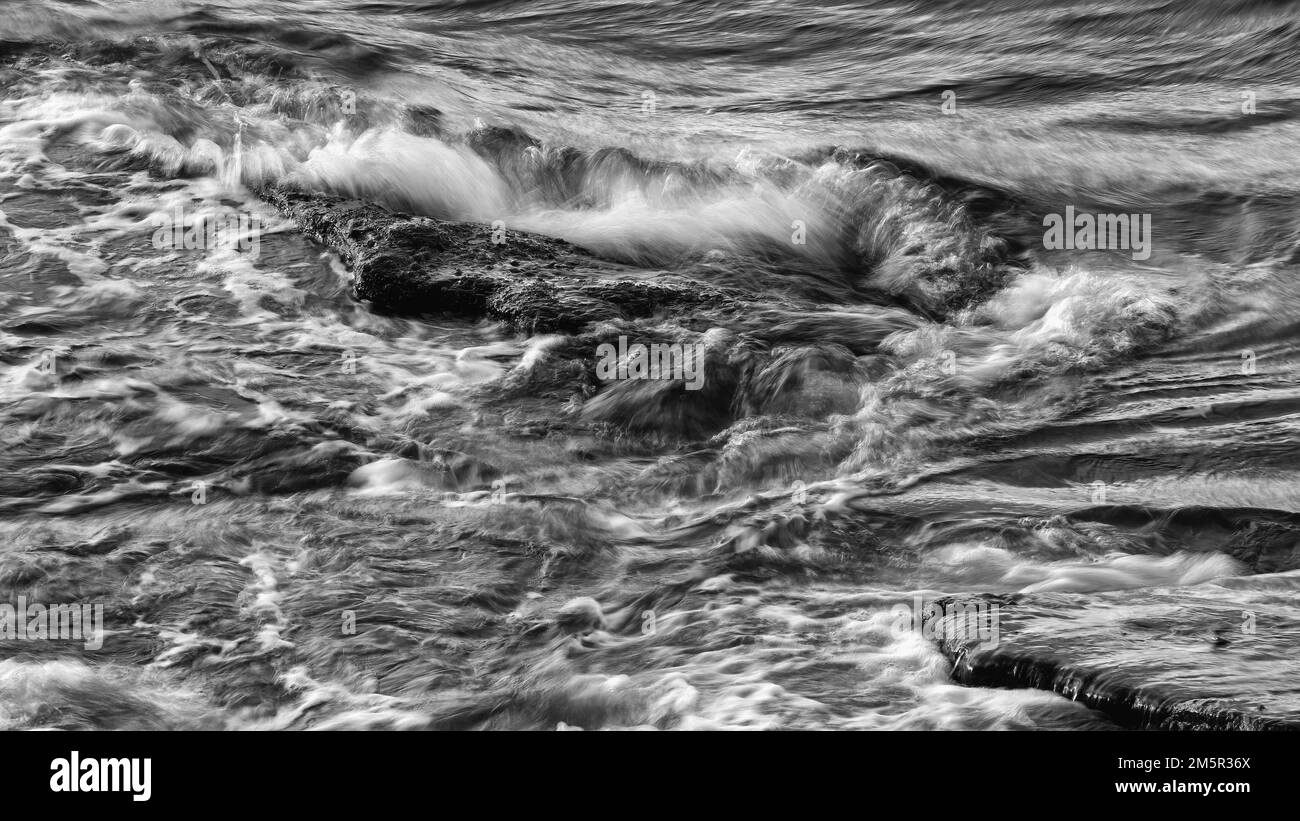 Onde in movimento Foto Stock