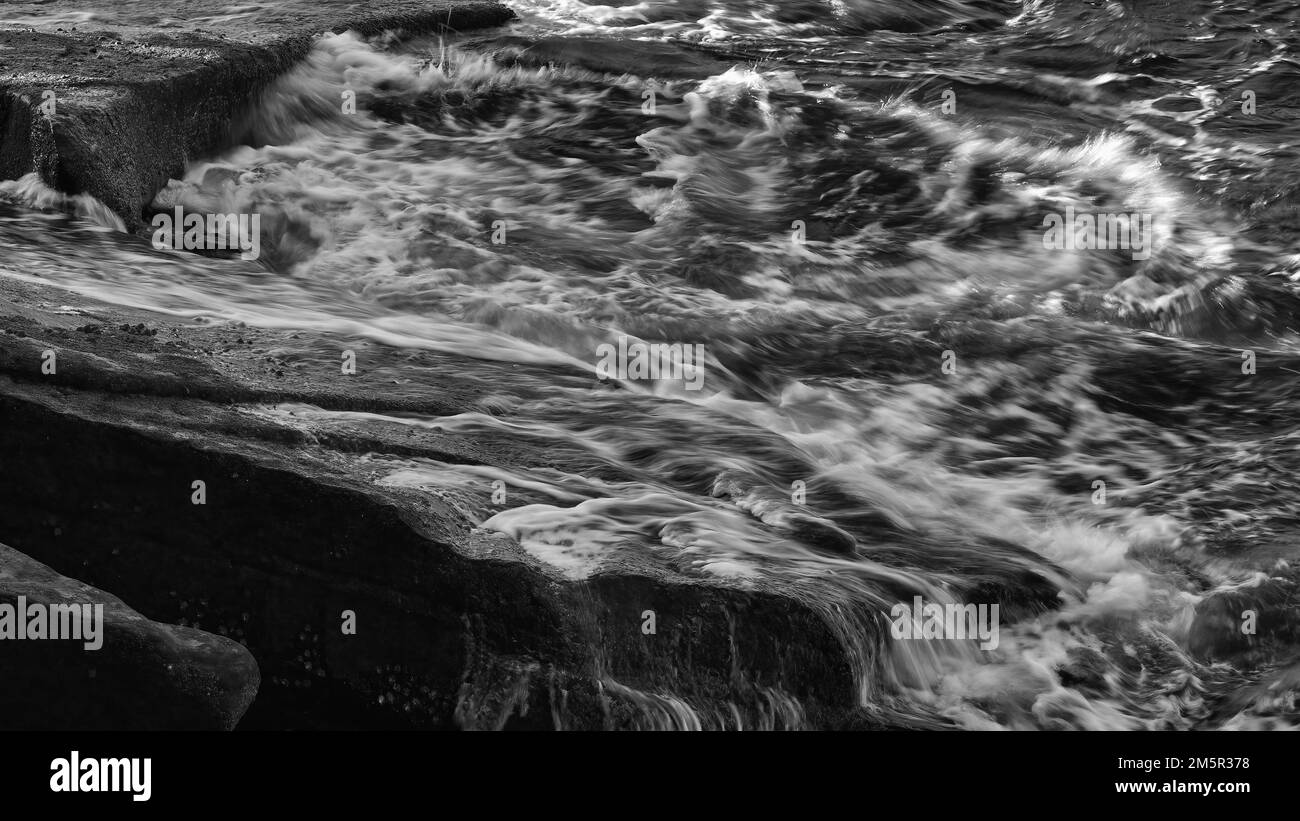 Onde in movimento Foto Stock