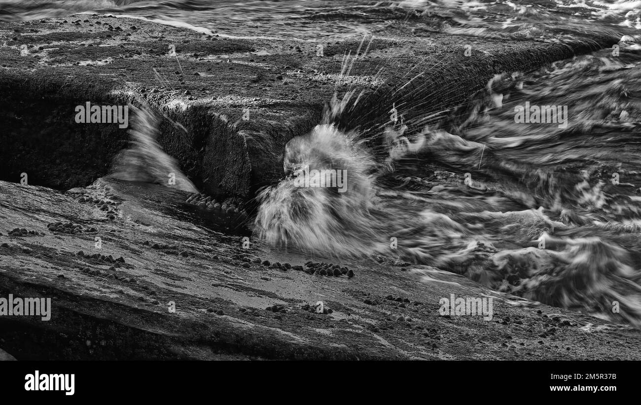 Onde in movimento Foto Stock