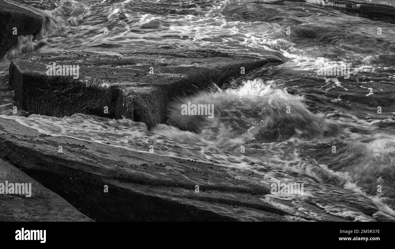 Onde in movimento Foto Stock