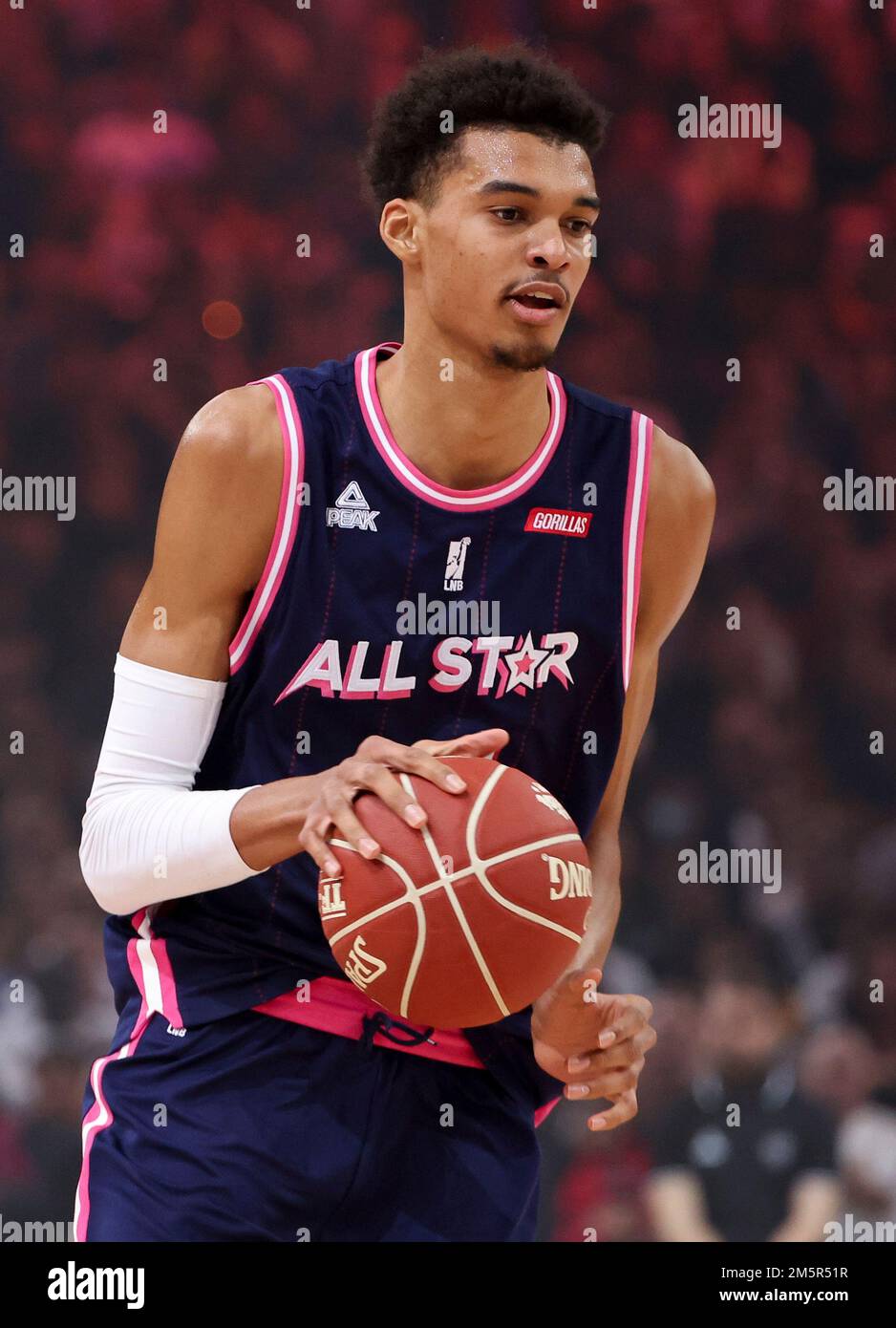 Victor Wembanyama del Team France durante l'All Star Game di Gorillas 2022 tra Team France e Team World il 29 dicembre 2022 all'Accor Arena di Bercy, Parigi, Francia - Foto Jean Catuffe / DPPI Foto Stock