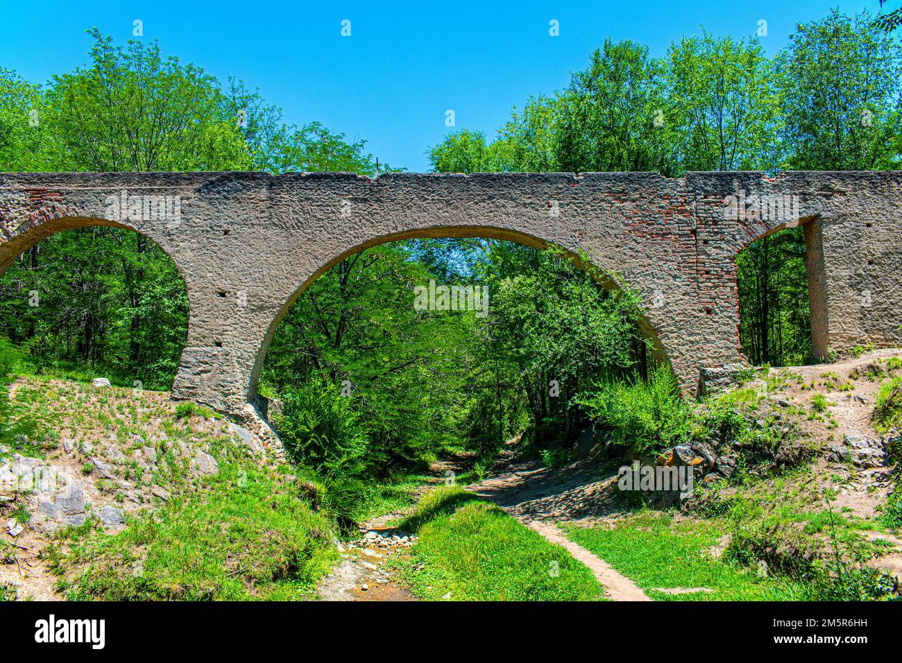 El Calicanto Jesuita. Santa Rosa de Calamuchita, Cordoba, Argentina. Foto Stock