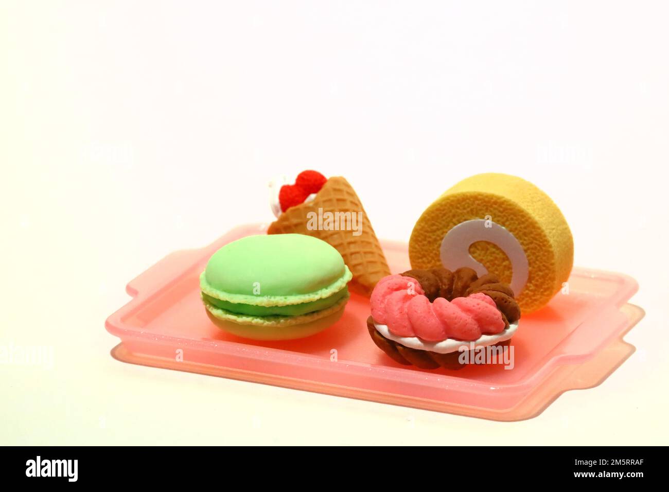 Modello di alimenti miniaturizzati Still Life of Sweets Foto Stock