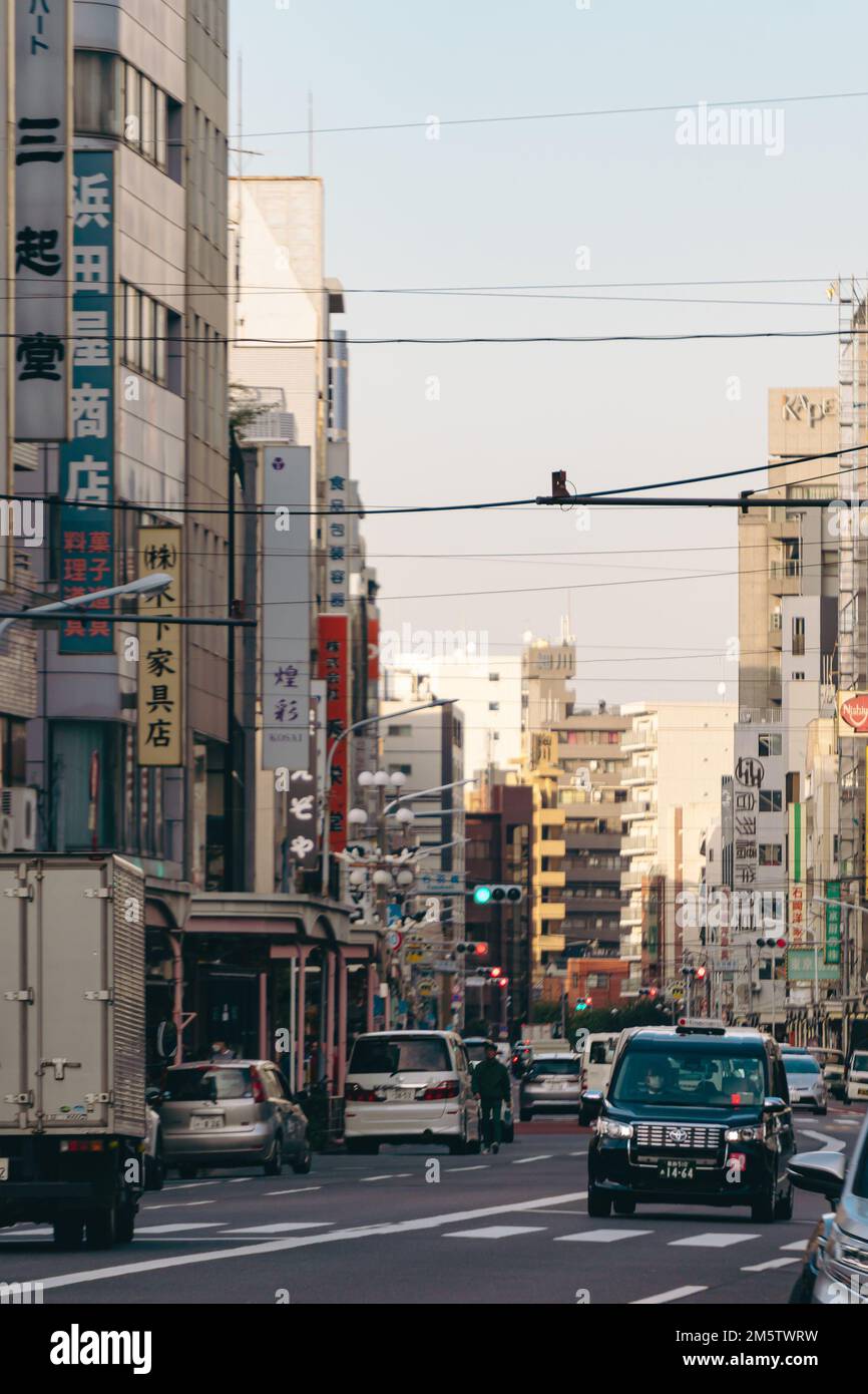 Scene di Kappabashi cucina utensil città Foto Stock