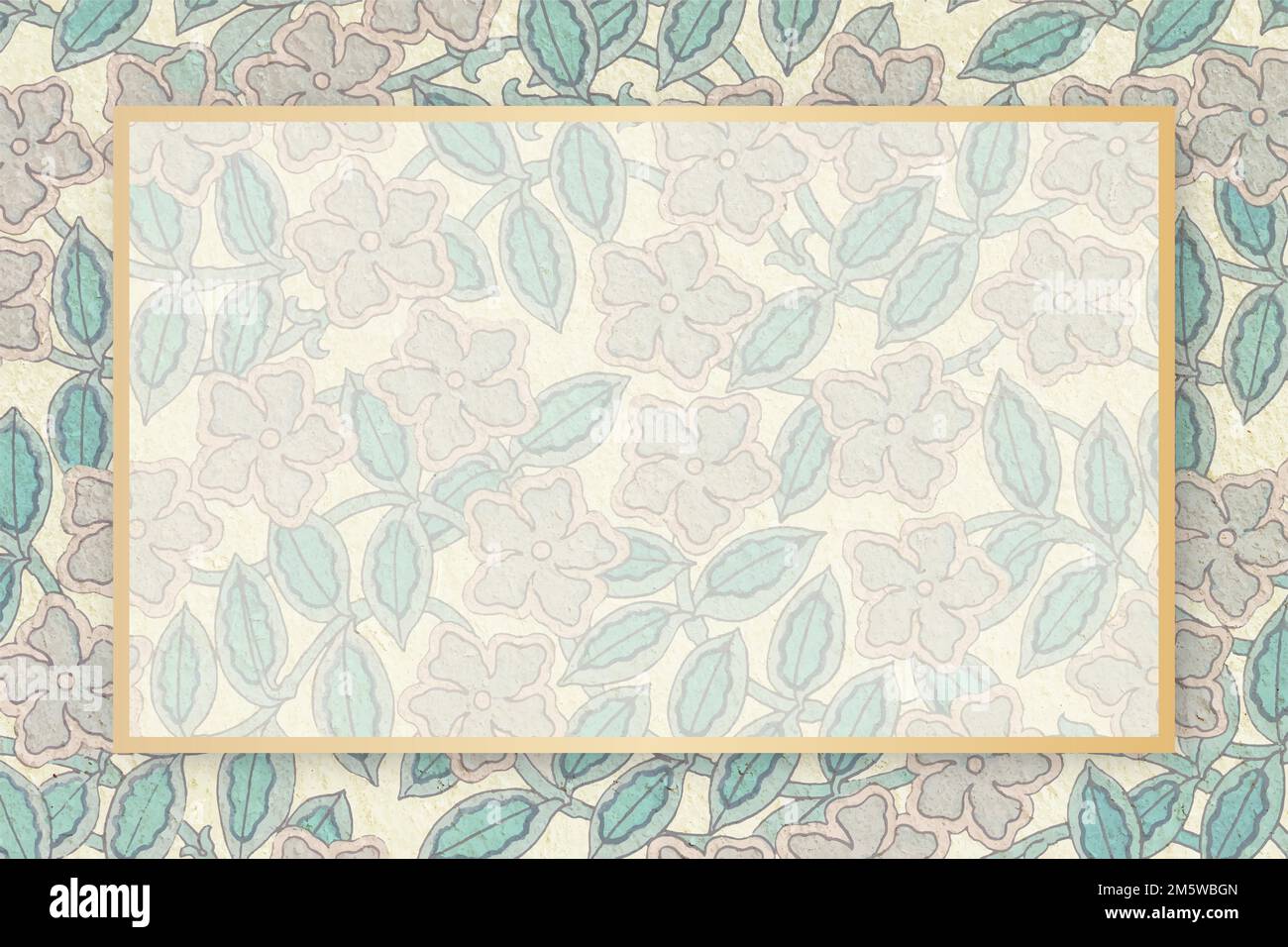 Antica cornice ornamentale vettore disegnato a mano Illustrazione Vettoriale