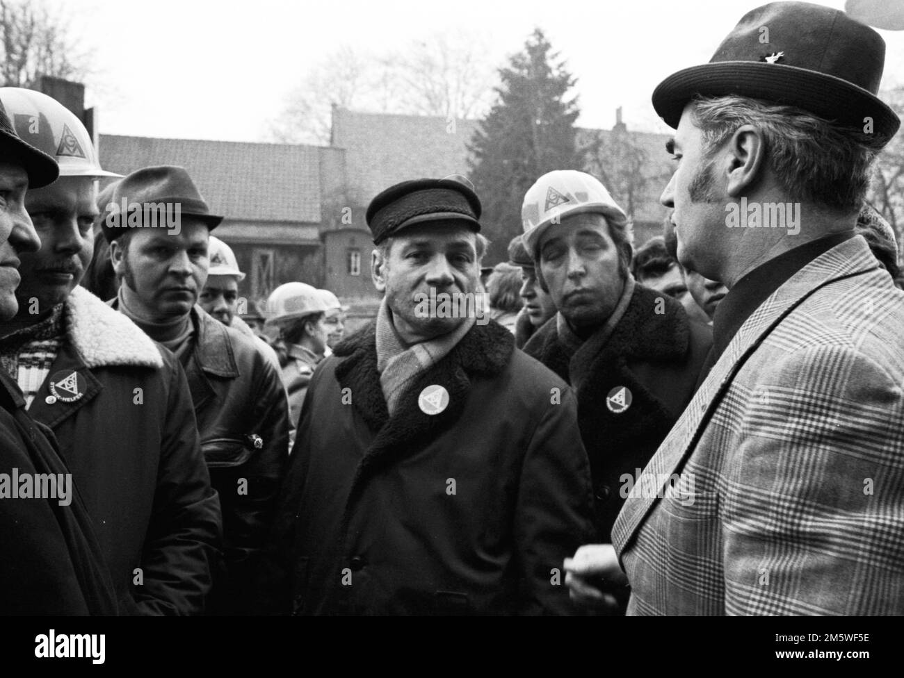 La controversia sulla contrattazione collettiva (sciopero) dell'Unione industriale dei lavoratori metalmeccanici (IG Metall) ha riguardato principalmente i cantieri navali e altri noti Foto Stock