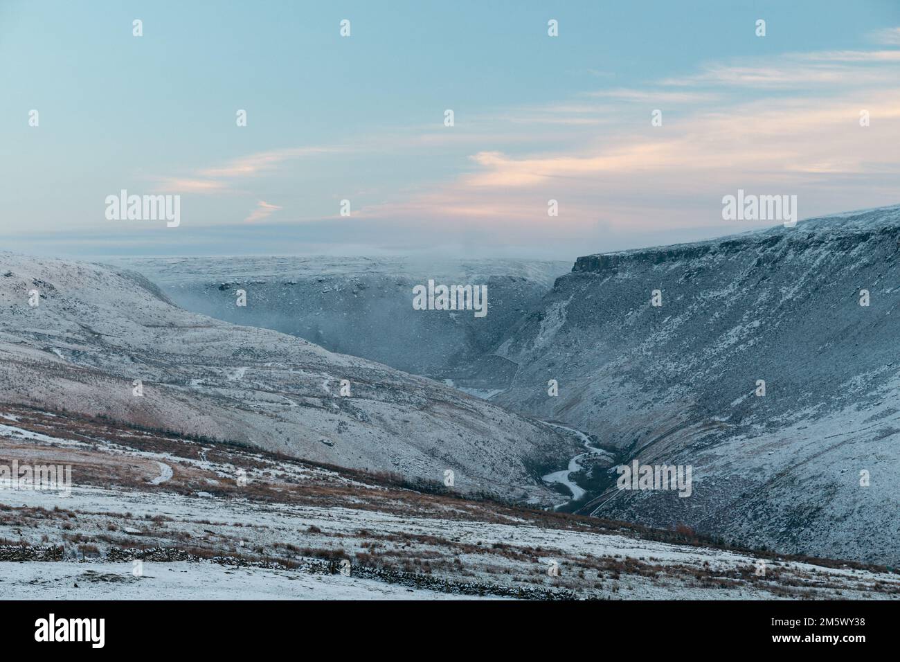 Greenfield / Saddleworth Moor - Inghilterra, Regno Unito Foto Stock