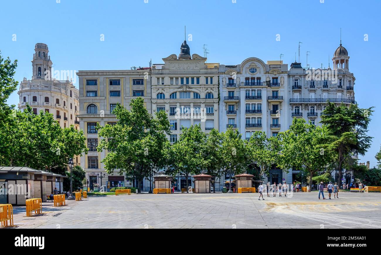 Valencia famoso edificio, Spagna Foto Stock