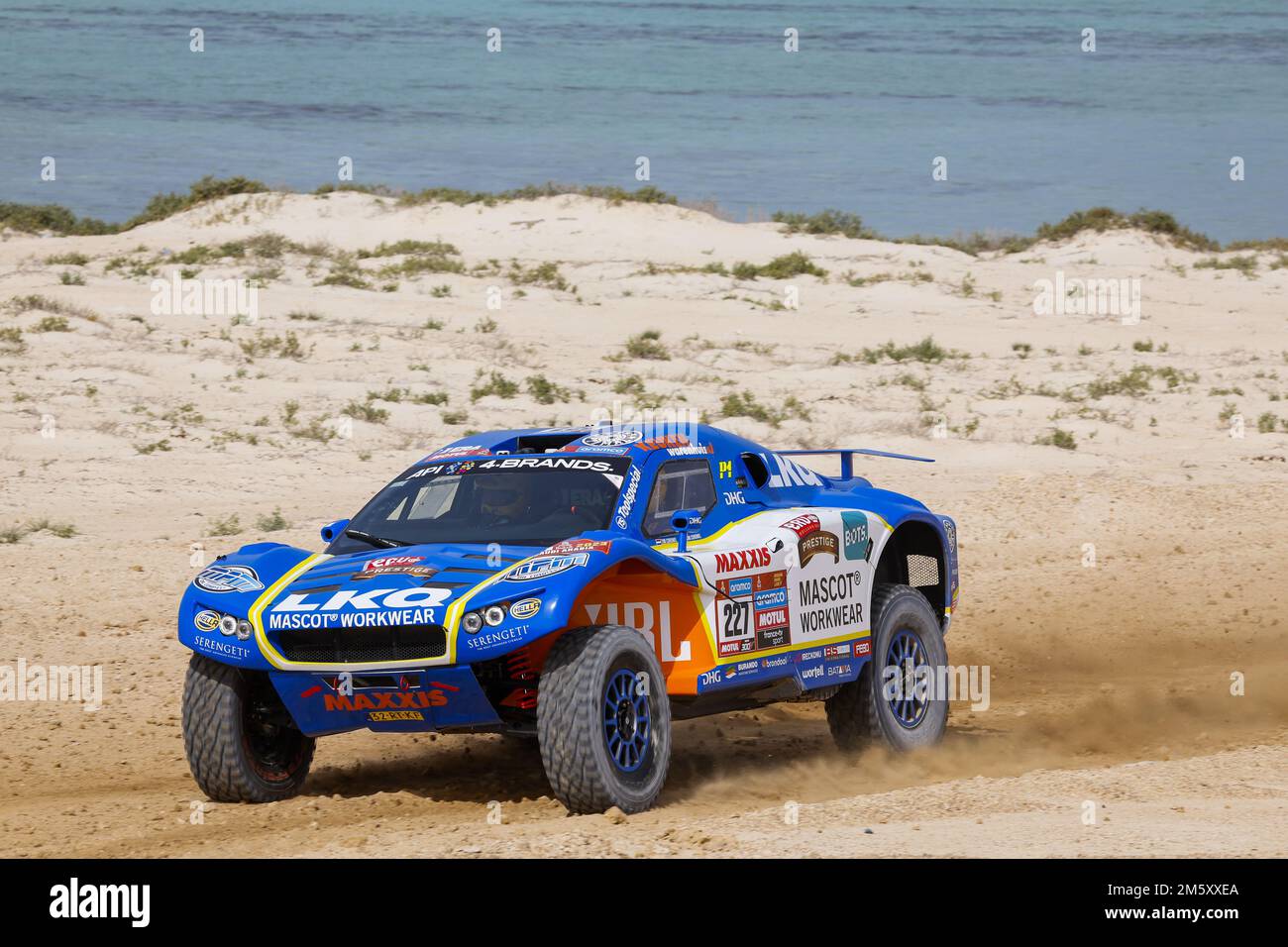 Yanbu, Arabia Saudita. 31st Dec, 2022. 227 CORONEL Tim (nld), CORONEL Tom (nld), Coronel Dakar Team, Century, Auto, Azione durante il prologo della Dakar 2023, il 31 dicembre 2022 vicino a Yanbu, Arabia Saudita - Foto: FR..d..ric le Floc...h/DPPI/LiveMedia Foto Stock