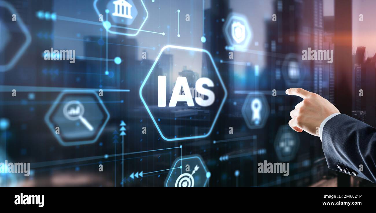 Principi contabili internazionali IAS. Rendiconto finanziario Foto Stock