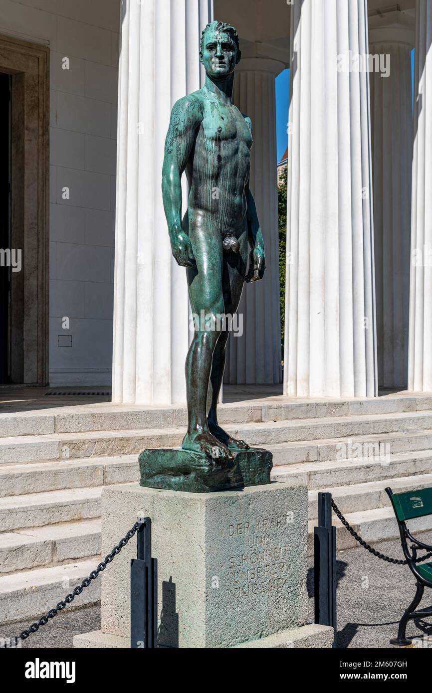 Il tempio di Theseus nel parco Volksgarten , Vienna Foto Stock