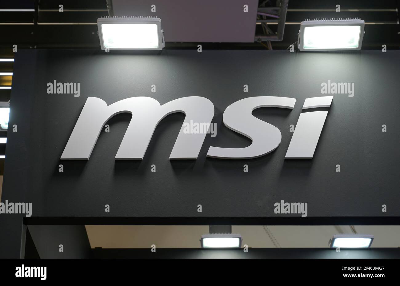 Logo MSI, International Consumer Electronics Show IFA 2022, Berlino, Germania Foto Stock