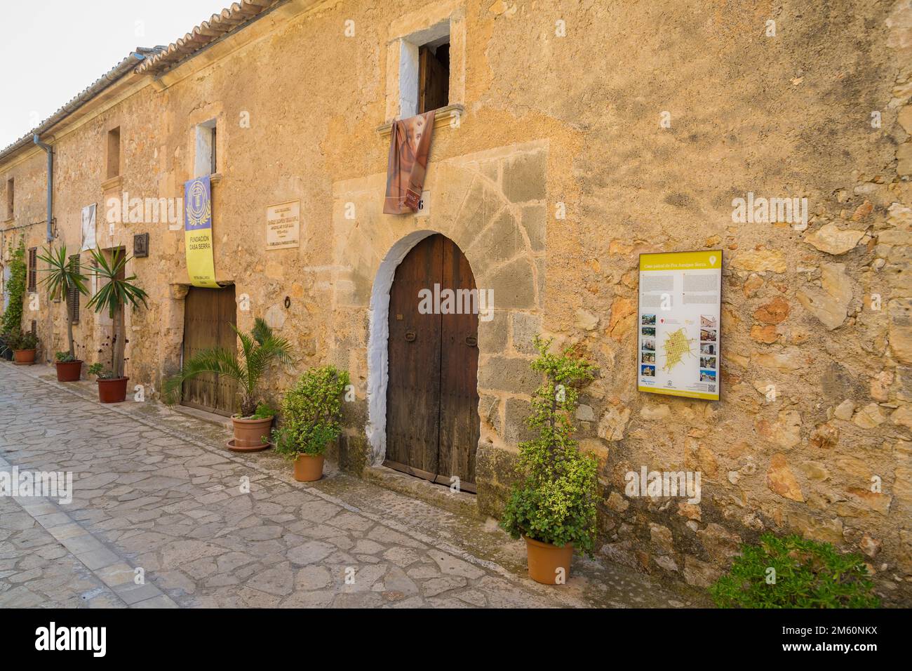 Museo di San Junipero Serra, Petra, Maiorca, Spagna Foto Stock