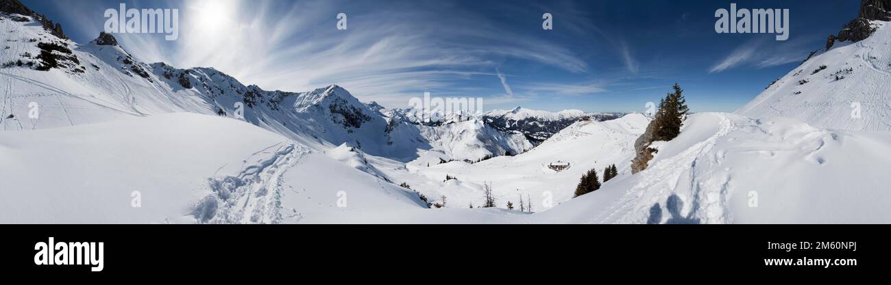 Klein Walsertal Oberstdorf Fellhorn Ski Resort Austria Foto Stock