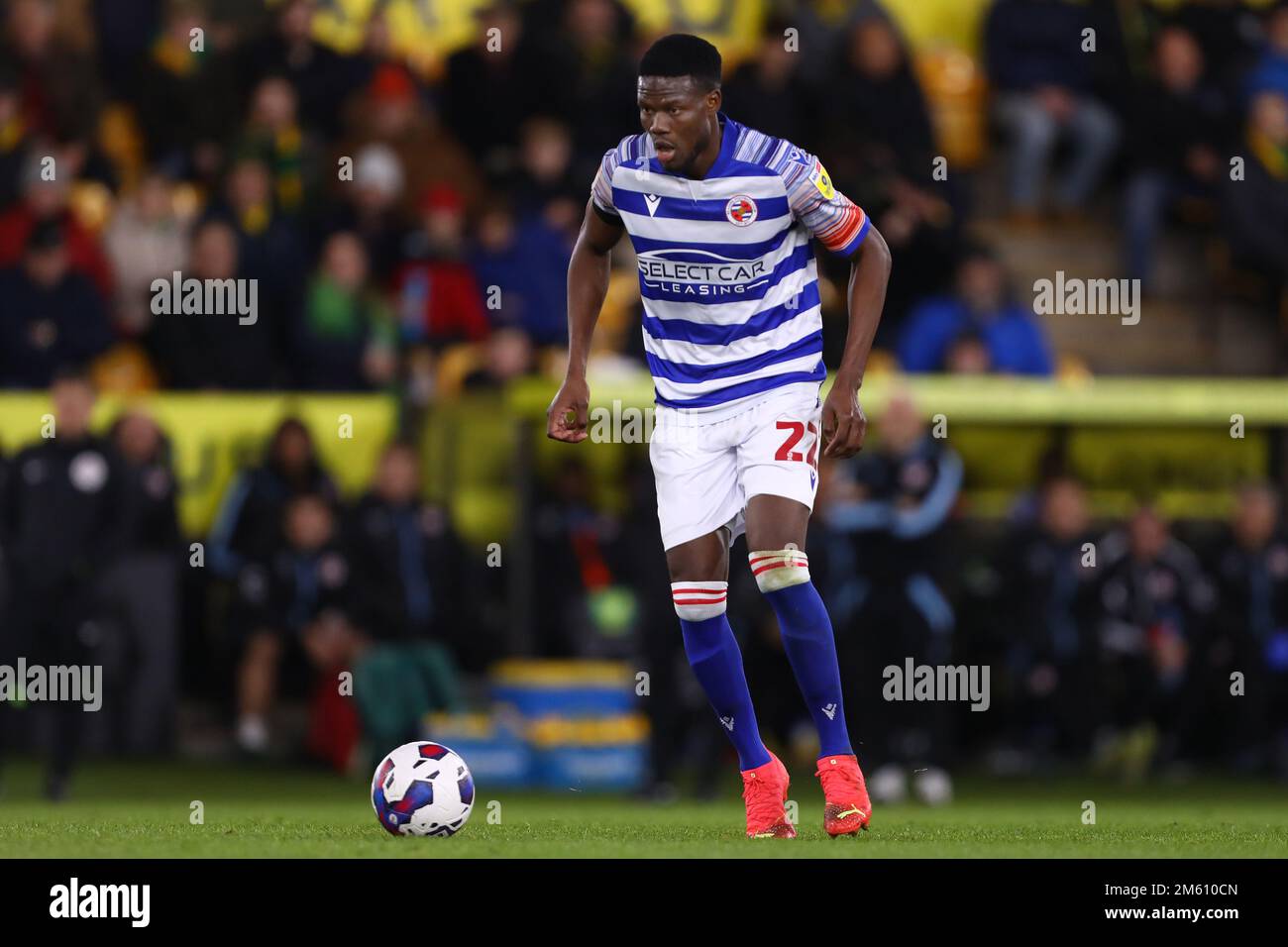 Mamadou Loum of Reading - Norwich City / Reading, Sky Bet Championship, Carrow Road, Norwich, Regno Unito - 30th dicembre 2022 solo per uso editoriale - si applicano le restrizioni DataCo Foto Stock