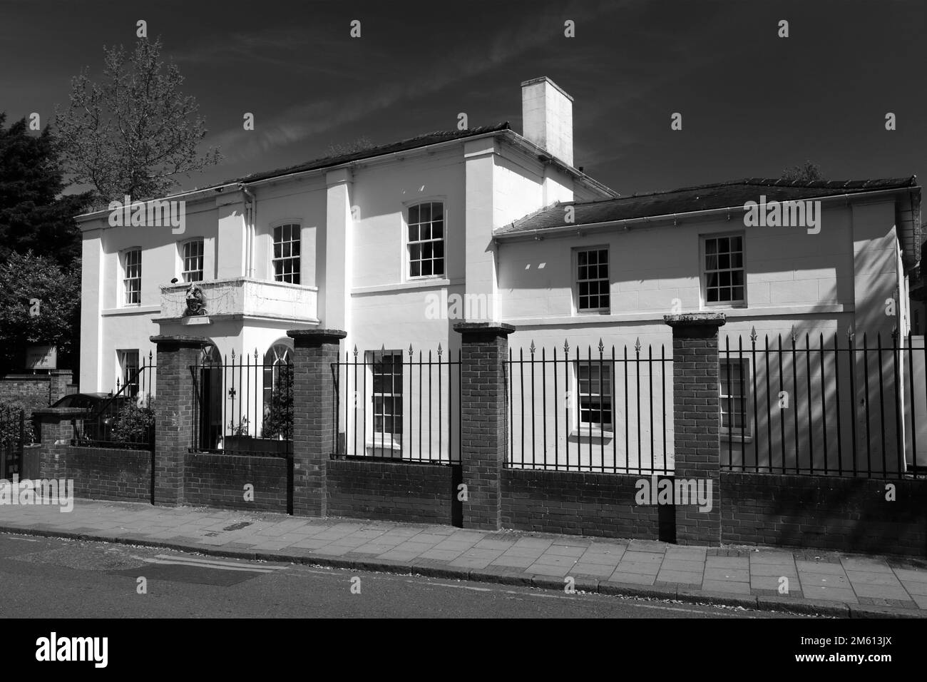 La Cromwell House dove nacque Oliver Cromwell, High Street, Huntingdon Town, Cambridgeshire, Inghilterra; REGNO UNITO Foto Stock