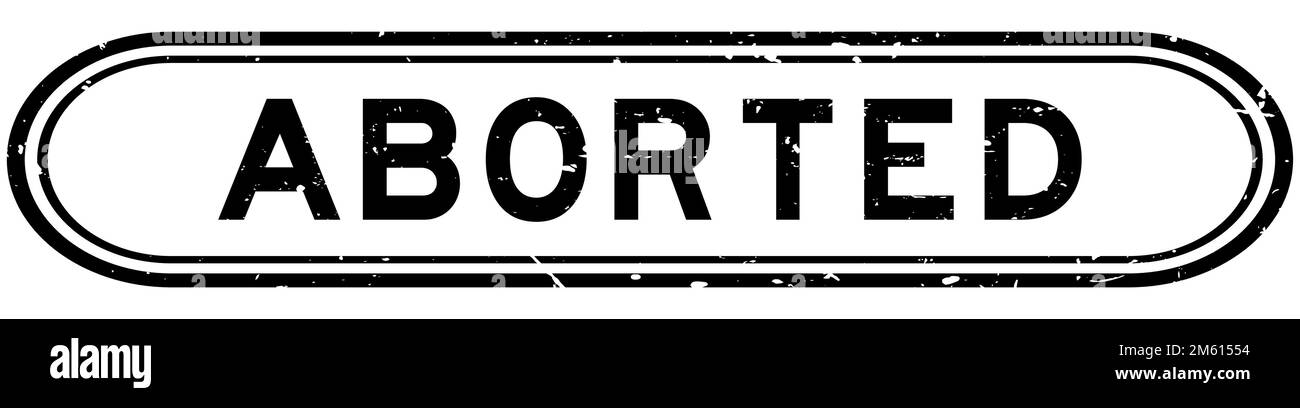 Grunge nero interrotto parola gomma timbro su sfondo bianco Illustrazione Vettoriale