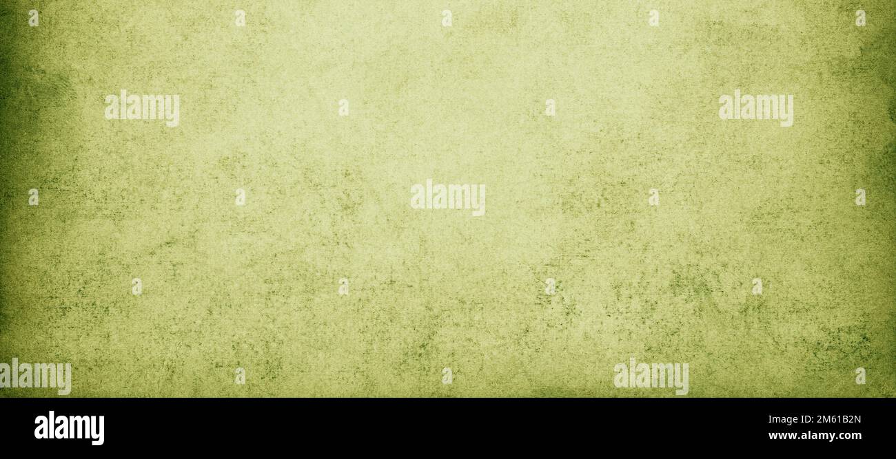 Carta verde per il design del lavoro, carta da parati con vignettatura e sfondo texture Foto Stock