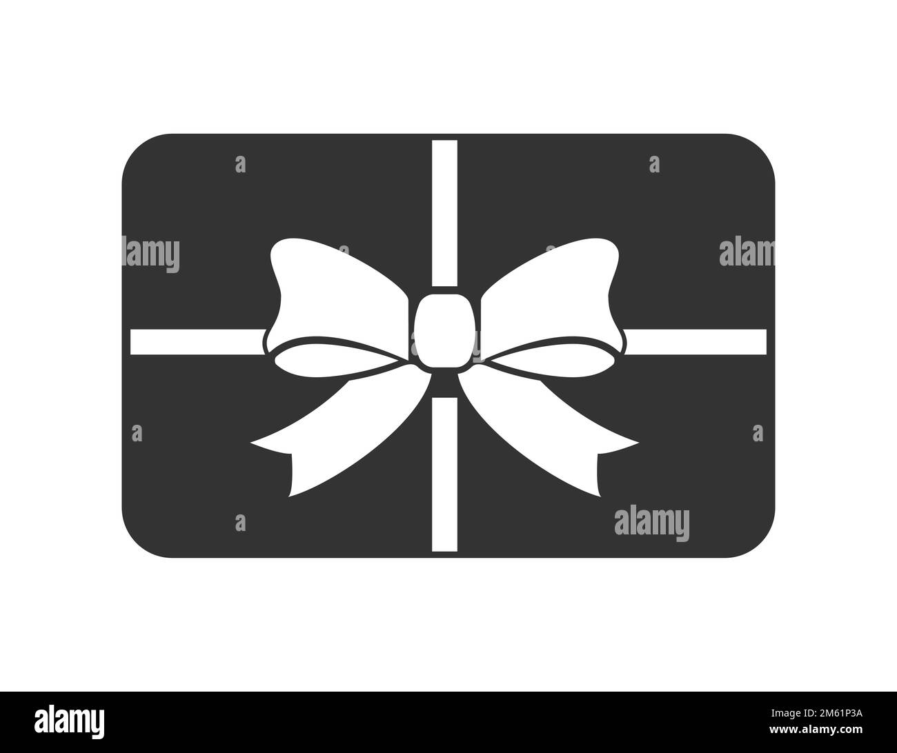 modelli di carte regalo. Un regalo di incentivo. Carta fedeltà o sconto. Silhouette piena e contorno vuoto. Vettore per siti Web, applicazioni, aziende e. Illustrazione Vettoriale