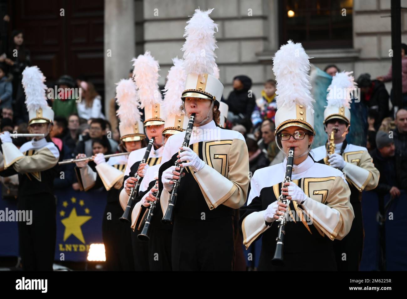 Londra, Regno Unito. 01st Jan, 2023. La parata annuale di Capodanno a Londra, con centinaia di carri il 1 gennaio 2023 nel centro di Londra, Regno Unito. Credit: Vedi li/Picture Capital/Alamy Live News Foto Stock