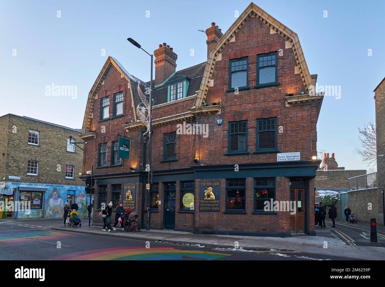 red leion pub stoke newtington Foto Stock