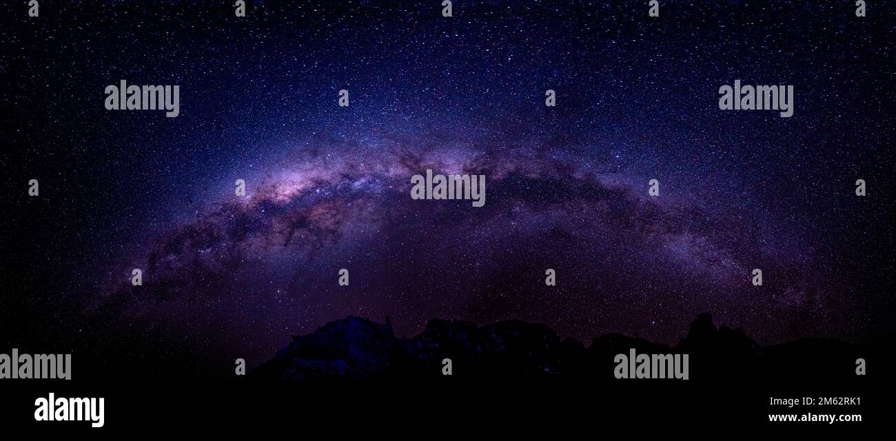 Galassia della Via Lattea al Parco Nazionale di Isalo, Madagascar Foto Stock