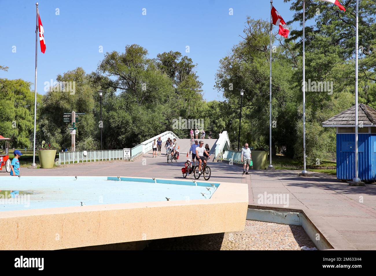 10 2022 luglio, Toronto Ontario Canada, Centre Island Bridge su Avenue of the Island, Luke Durda/Alamy Foto Stock