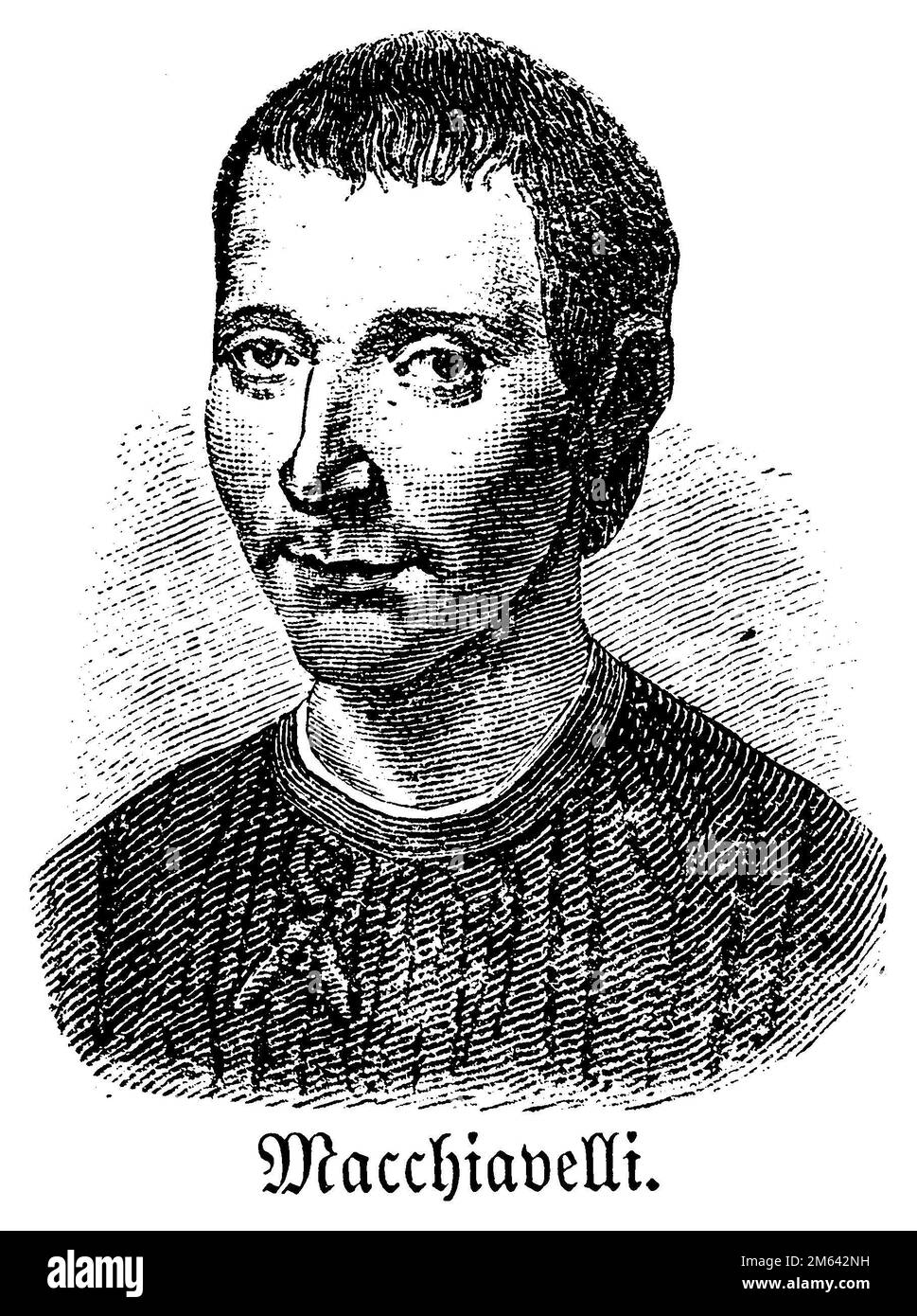 , (Libro di immagini, 1881), Niccolò Machiavelli (1469-1527), Florentinischer Politiker und Diplomat, Foto Stock