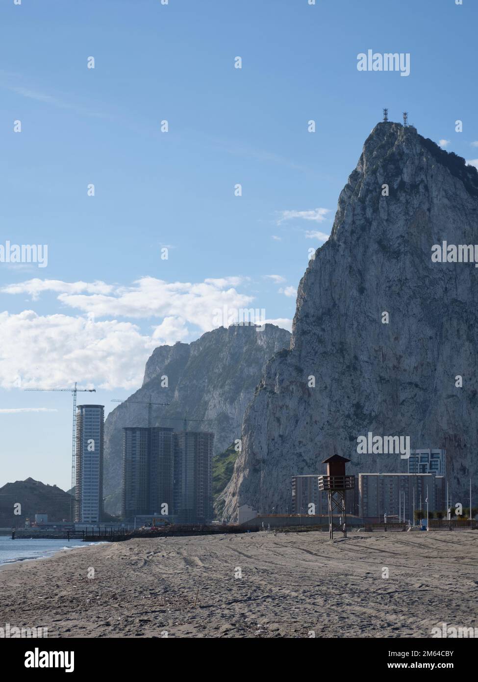 Edifici in costruzione a Gibilterra. Foto Stock