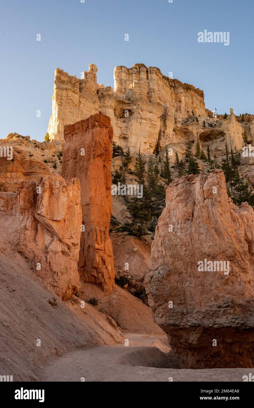 Bryce Point dal basso lungo il Peekaboo Trail Foto Stock