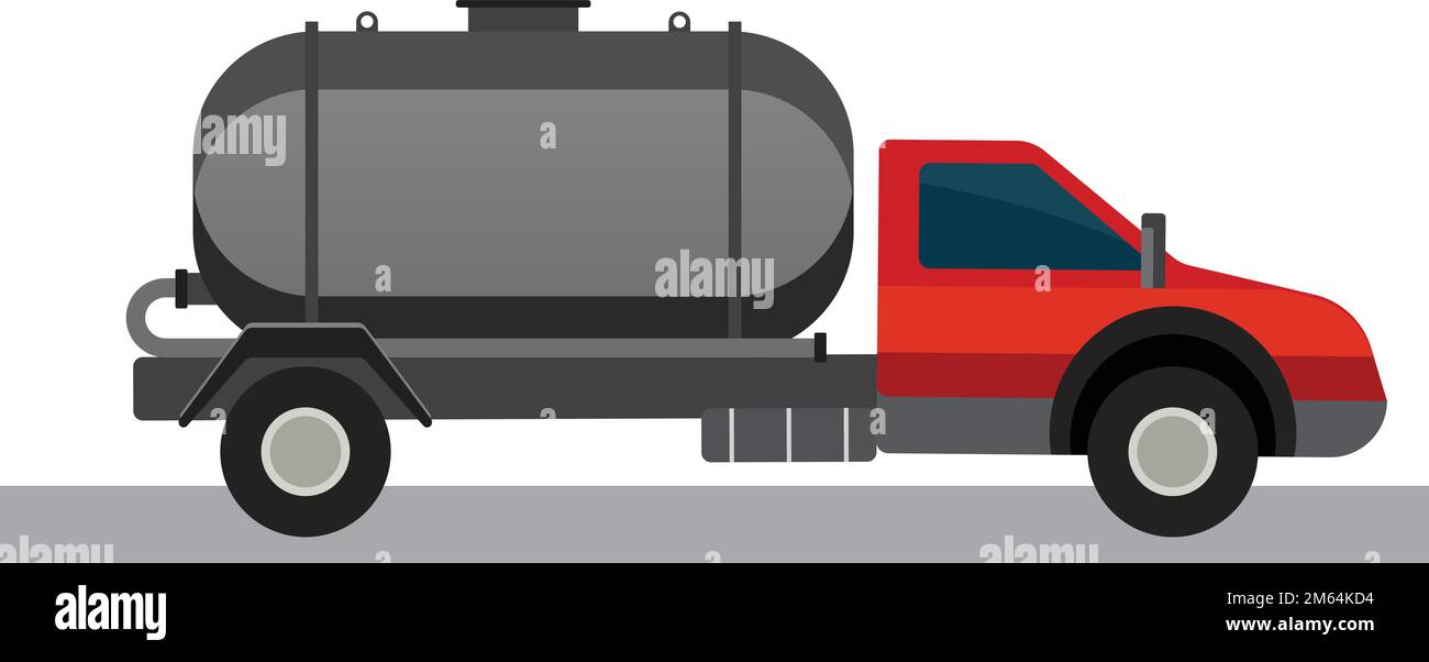 Vettore icona furgone settico Illustrazione Vettoriale