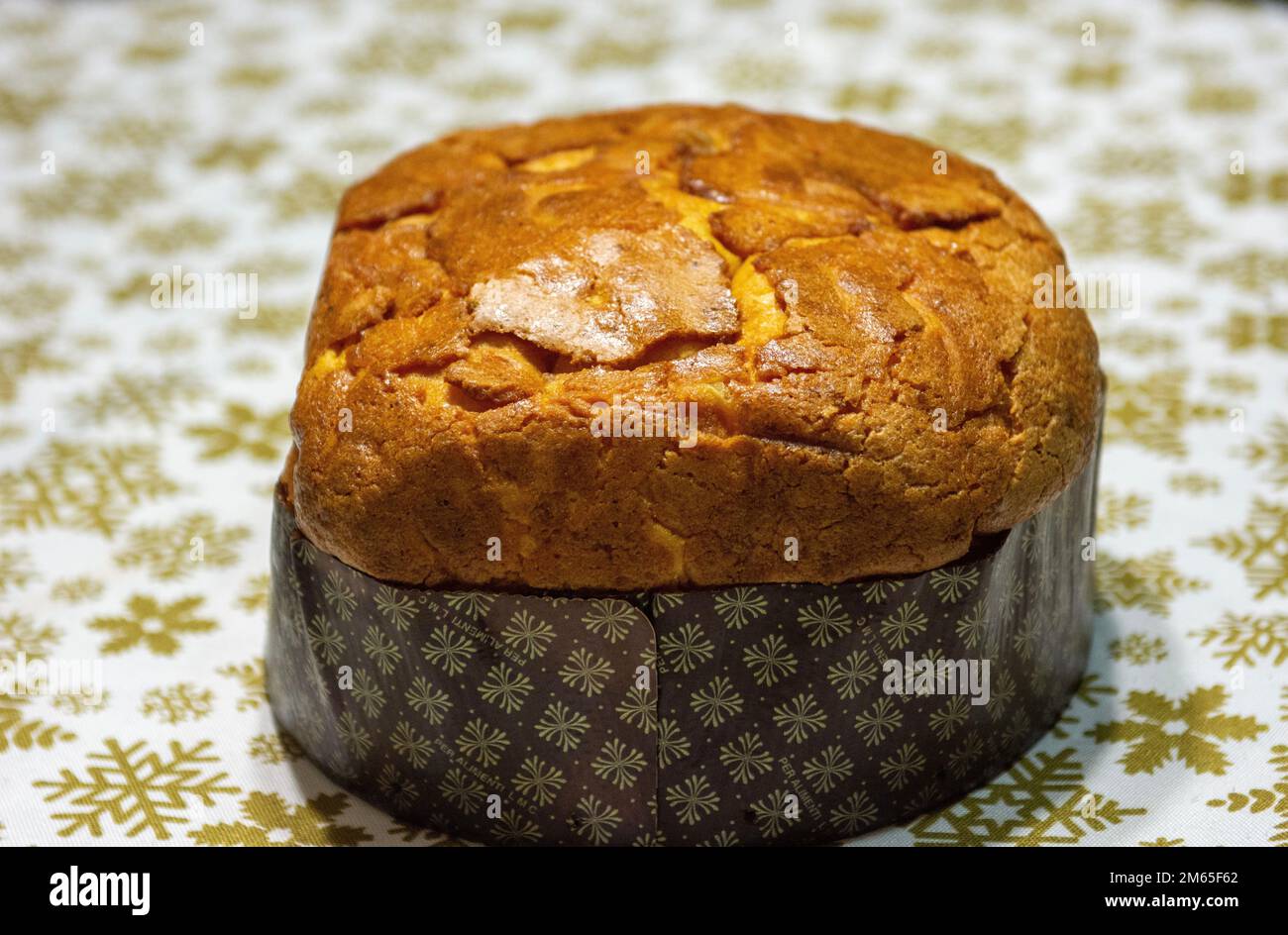 Pane dolce ortodosso di Pasqua. Tradizionale torta di Natale italiana. Foto Stock