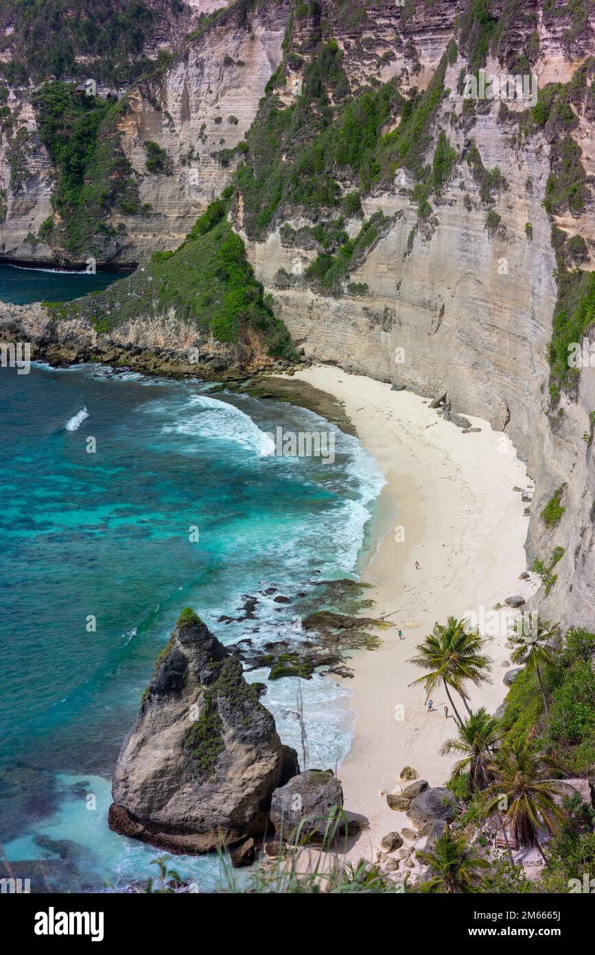 Diamond Beach a Nusa Penida. Foto Stock