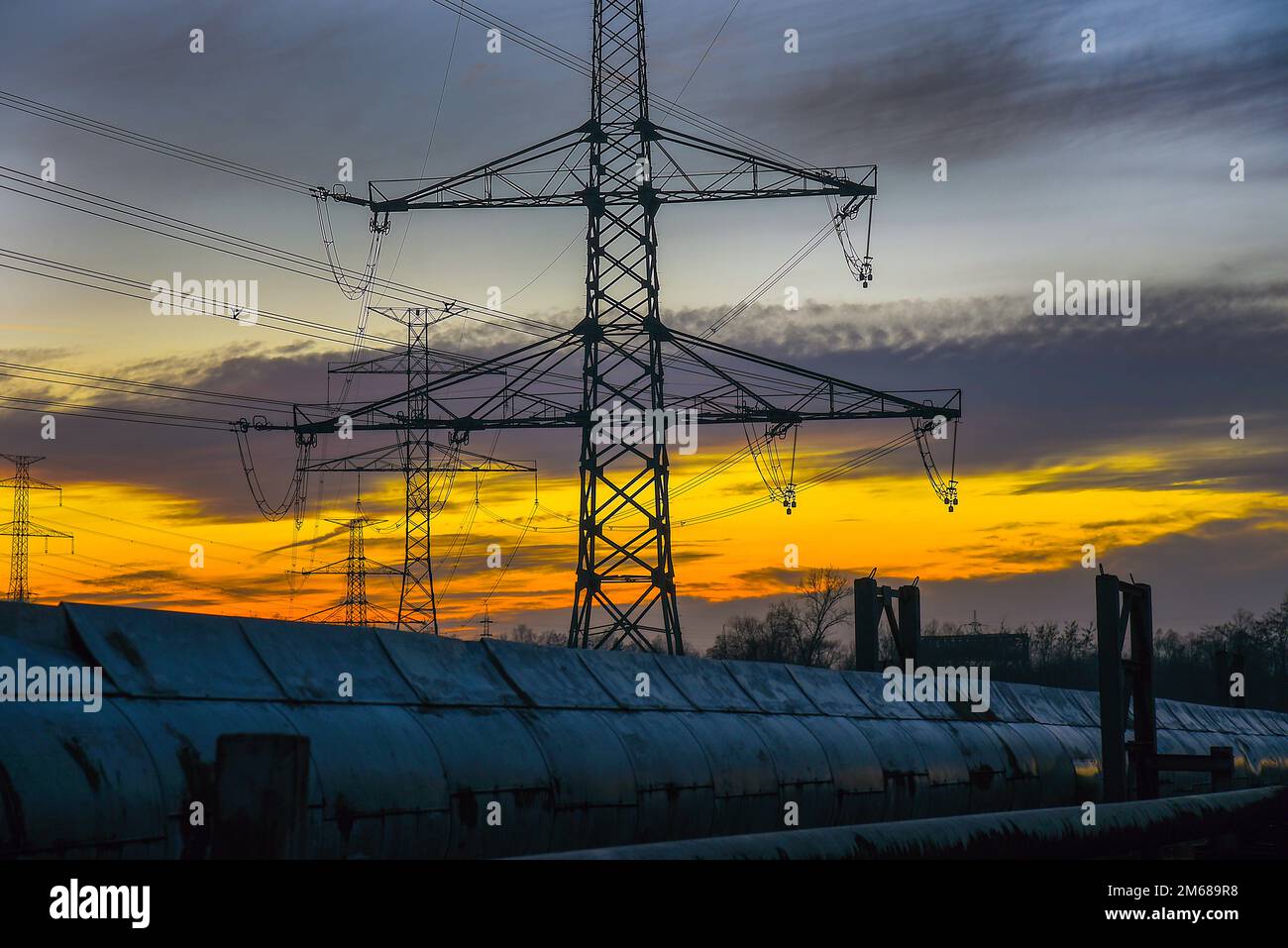 L'anno 2022 nel settore dell'energia è stato influenzato dalla guerra in Ucraina, che ha dimostrato la dipendenza della Repubblica Ceca dalle forniture di energia dalla Russia e ha portato a un Foto Stock