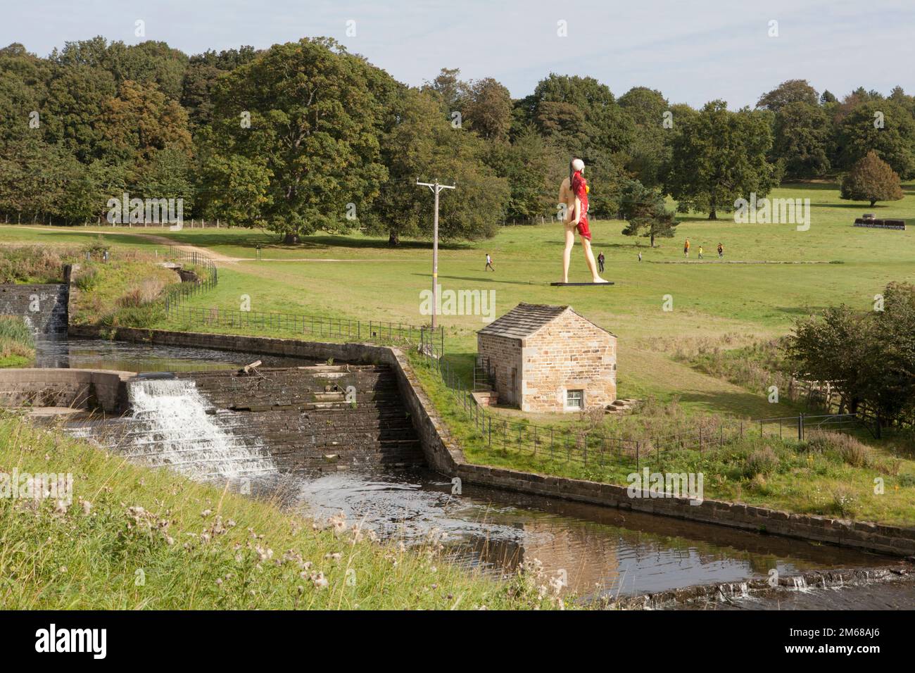 La Vergine Madre dell'artista Damien Hirst qui esposta allo Yorkshire Sculpture Park Foto Stock