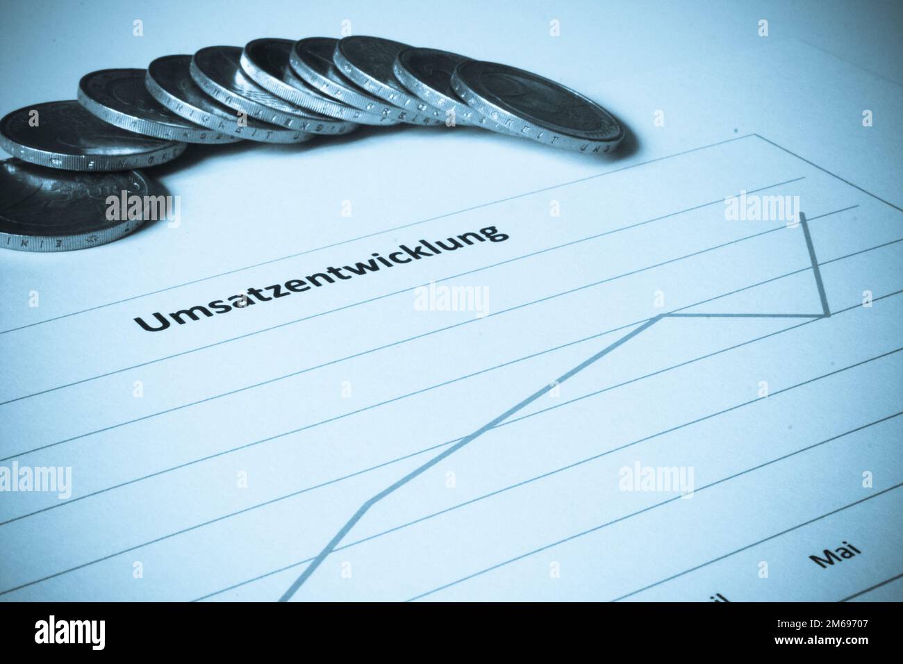 Sviluppo delle vendite 0001 Foto Stock