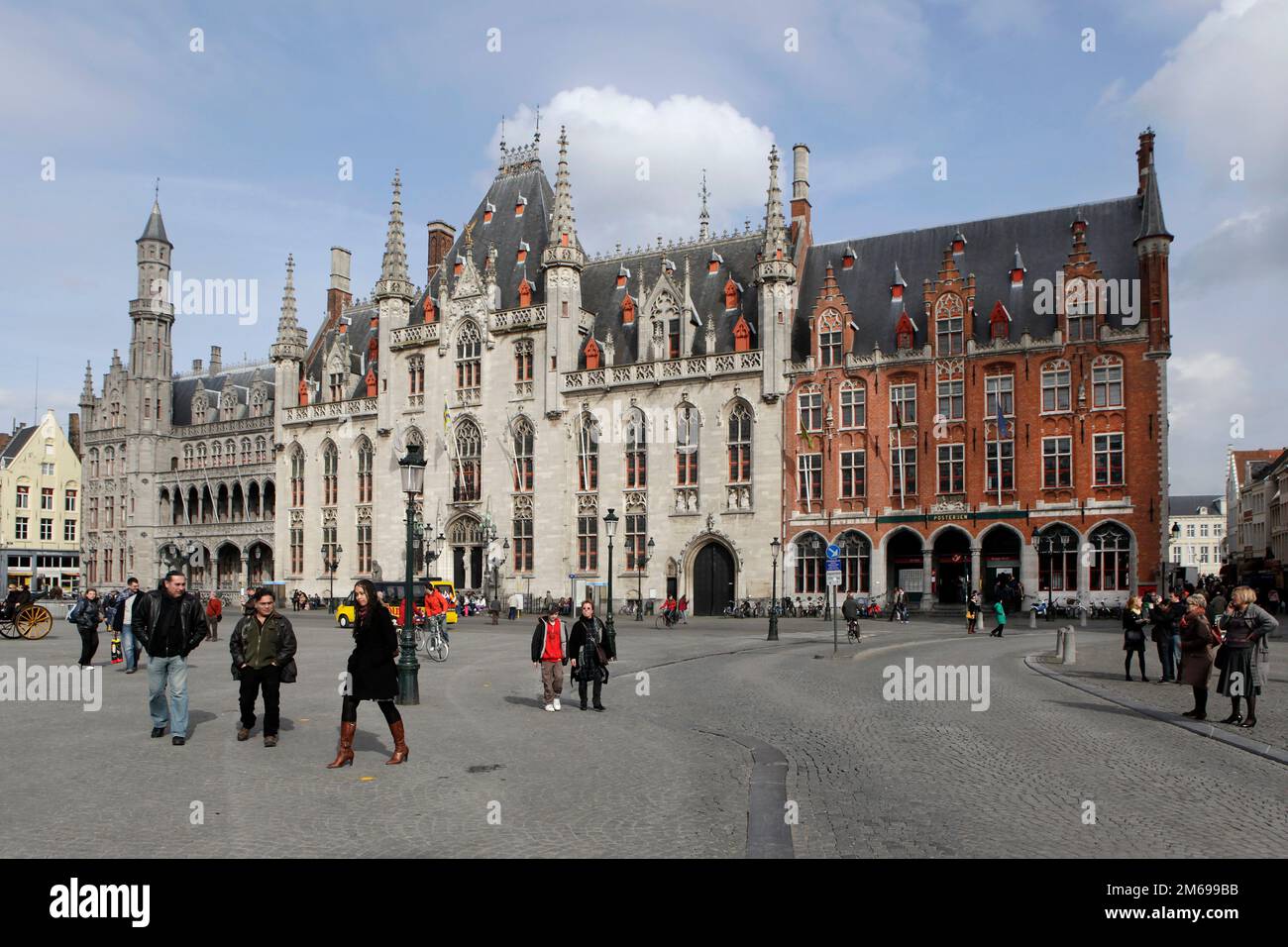 Bruges city hall Foto Stock
