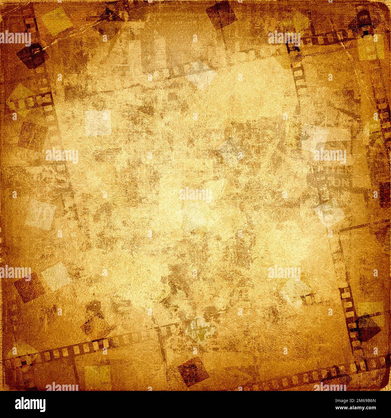 Vecchio telaio e grunge filmina sullo sfondo grunge Foto Stock