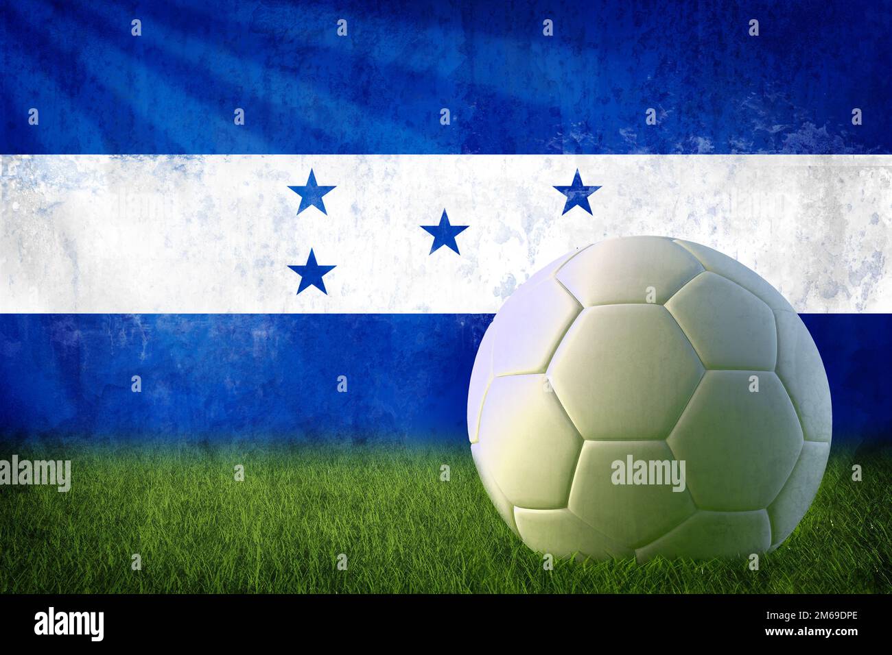 Honduras soccer parete grunge Foto Stock