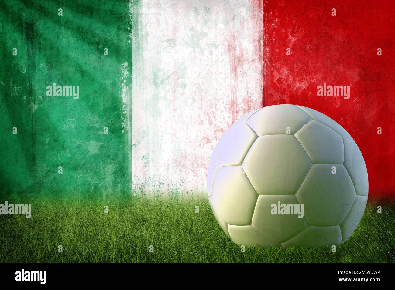 Italia Calcio parete grunge Foto Stock
