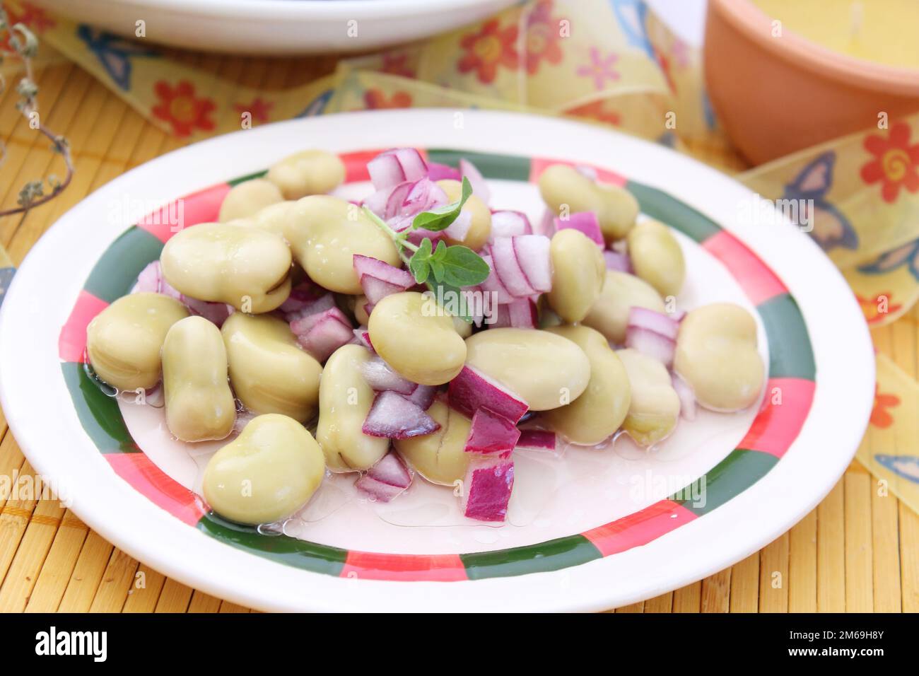 Insalata di fagioli Foto Stock