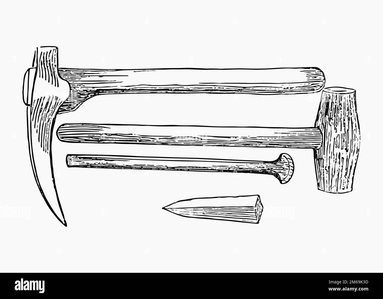 Strumenti di estrazione imposta vettore di illustrazione Illustrazione Vettoriale