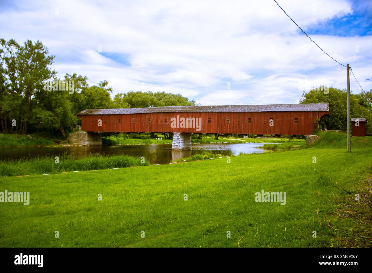 West Montrose ponte coperto Foto Stock