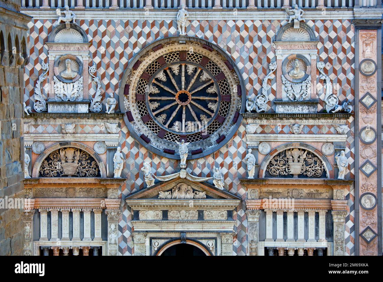 Colleoni Kapelle, Alto Bergamo, Lombardei, Italia Foto Stock