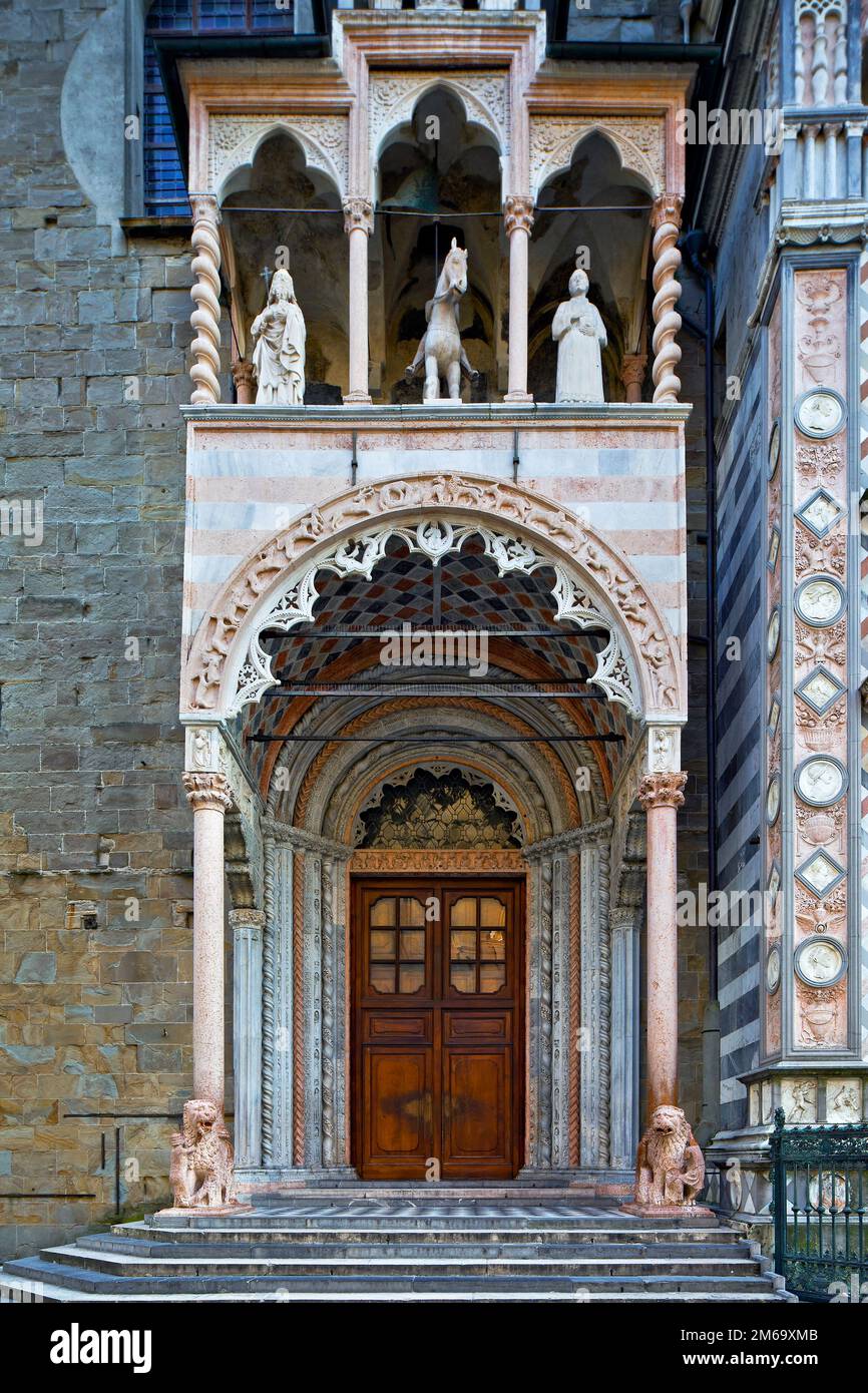 Colleoni Kapelle, Bergamo, Lombardei, Italia Foto Stock