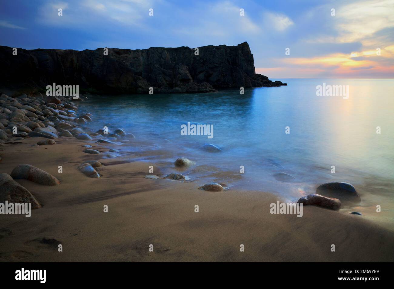 Cote Sauvage, Quiberon Halbinsel, Bretagna, Francia Foto Stock