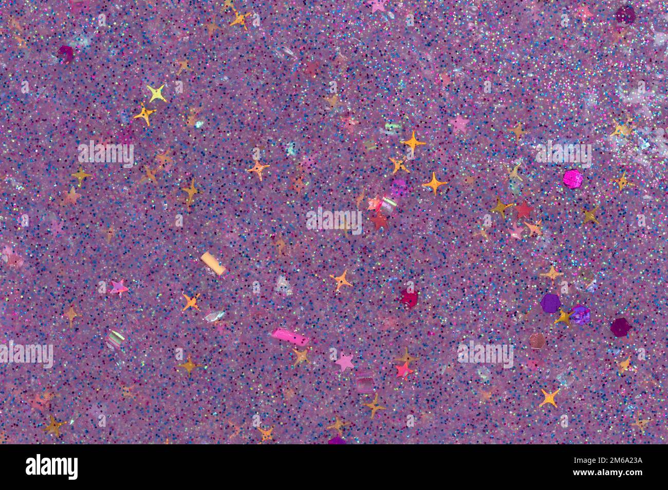 Vista ravvicinata macro di superficie slime viola brillante Foto Stock