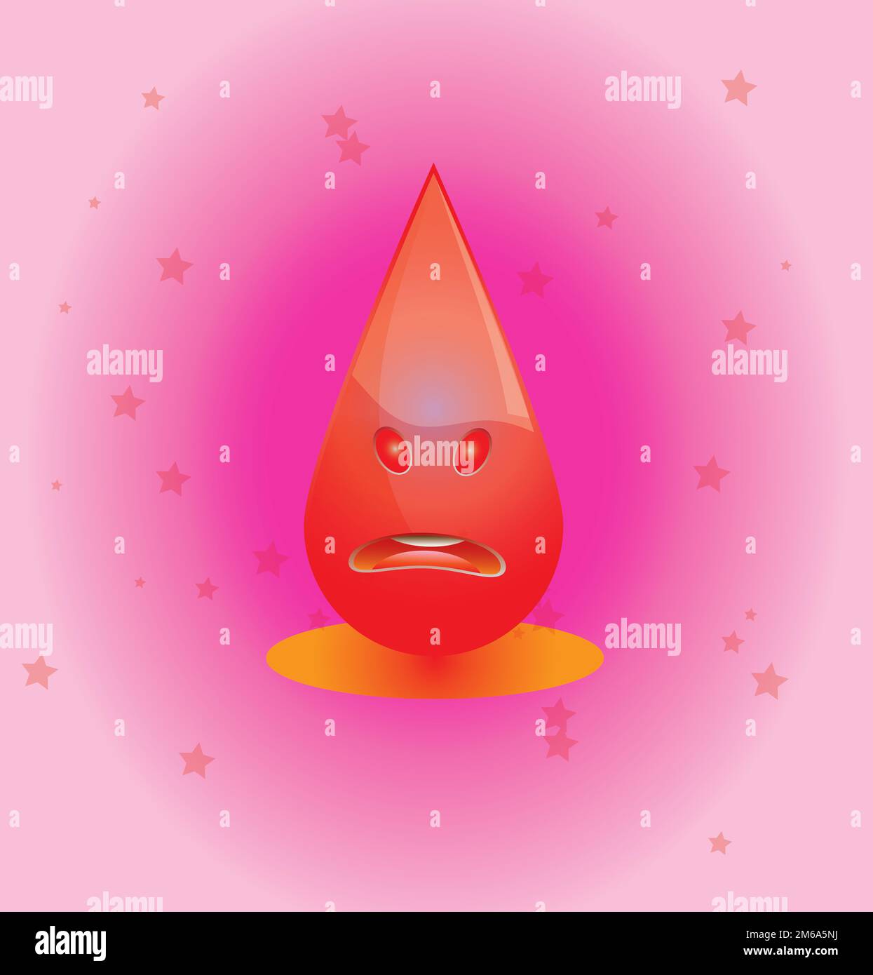 Goccia rossa Foto Stock