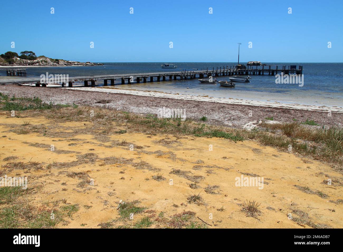 oceano indiano alla baia di jurien in australia Foto Stock